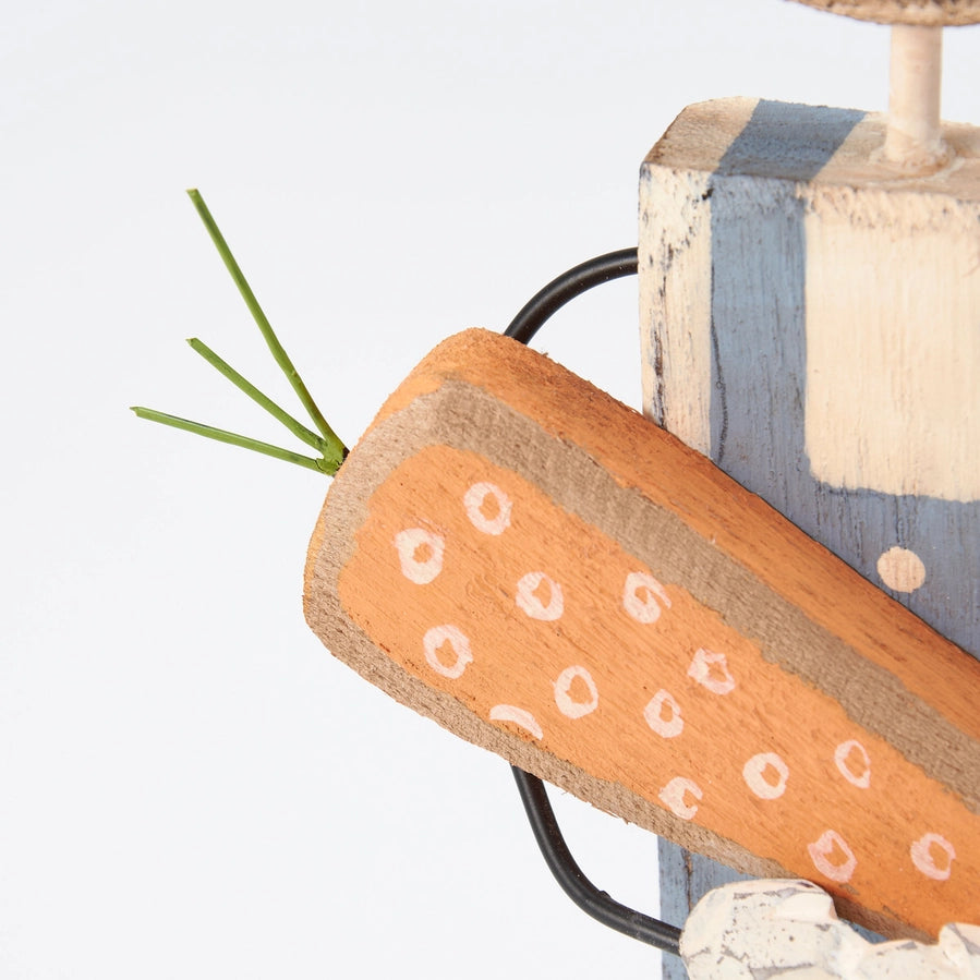 Stand Up Wooden Bunny