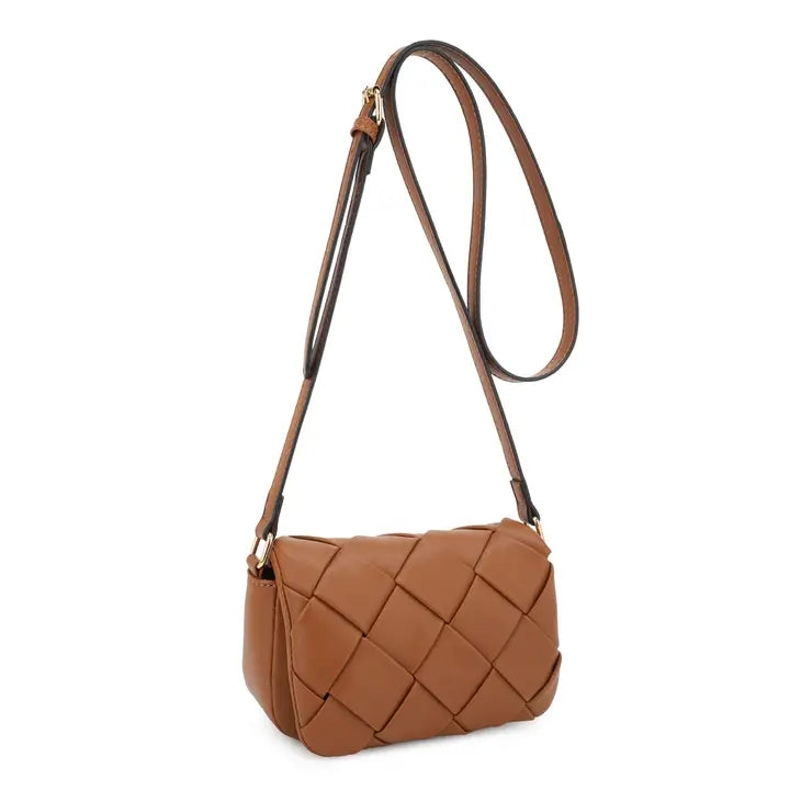 Emily Mini Woven Flap Crossbody