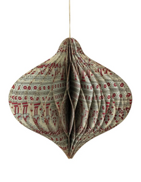 Holiday Honeycomb Finial Ornaments
