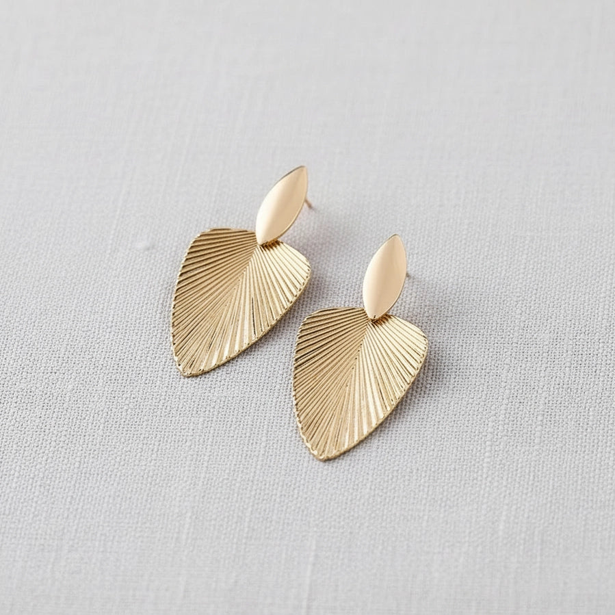 McBee Gold Leaf Earrings
