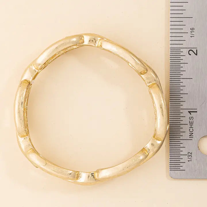 Rexford Matte Oval Link Bracelet