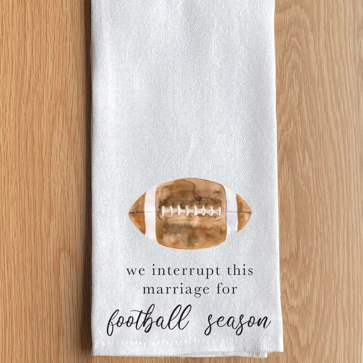 We interrupt this marriage Kitchen Towel