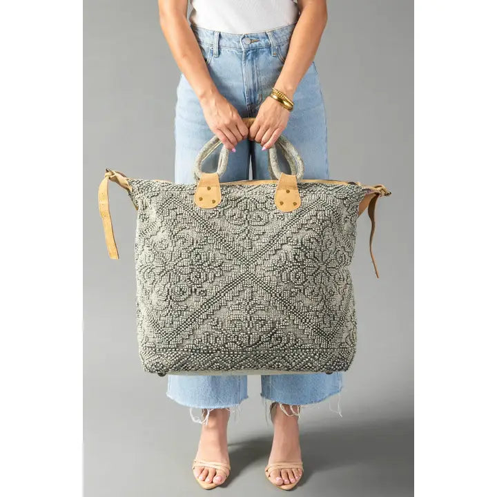 Sage Vintage Textured Tote
