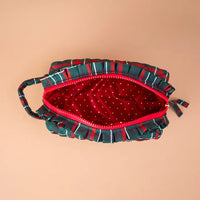 Evergreen Plaid Makeup Pouch