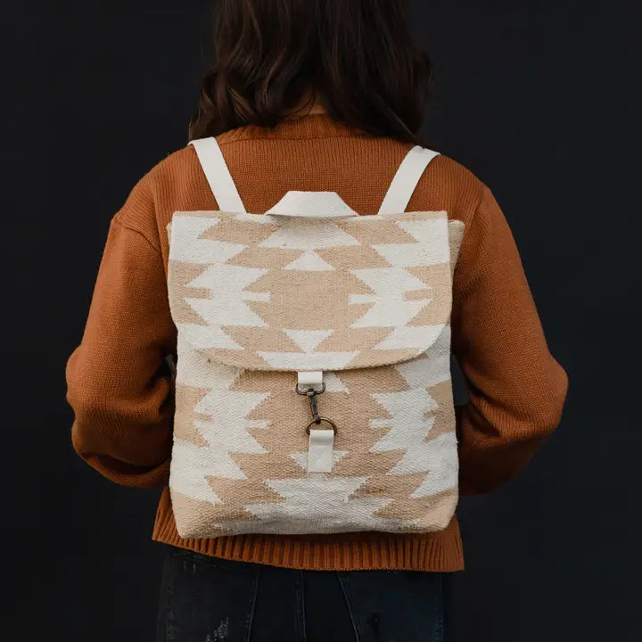 Boho Woven Backpack