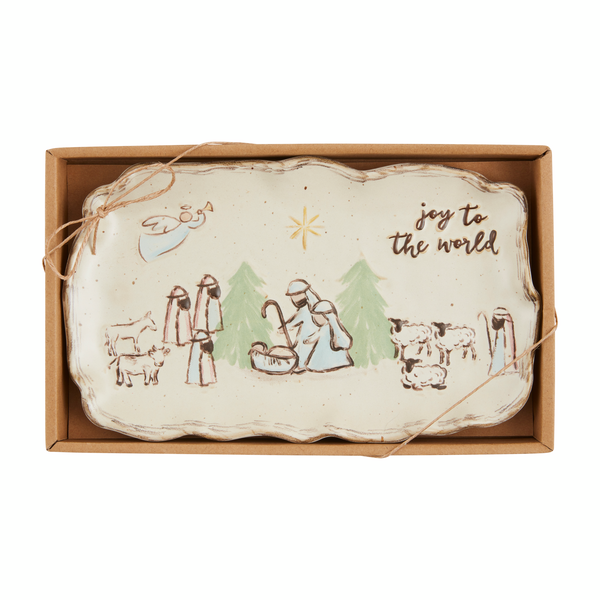 Mud Pie Nativity Plate