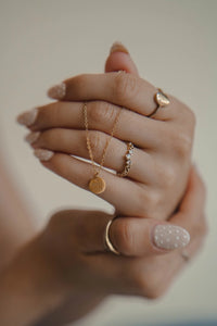 Dear Heart Path Disc Necklace