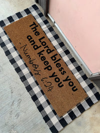 The Lord Bless You Doormat | Numbers 6:24
