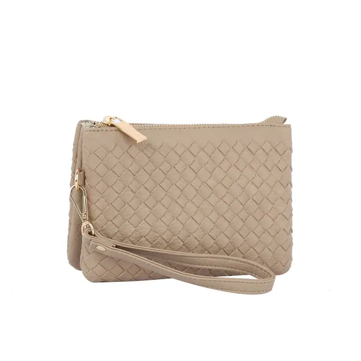 Natalie Woven Crossbody Clutch