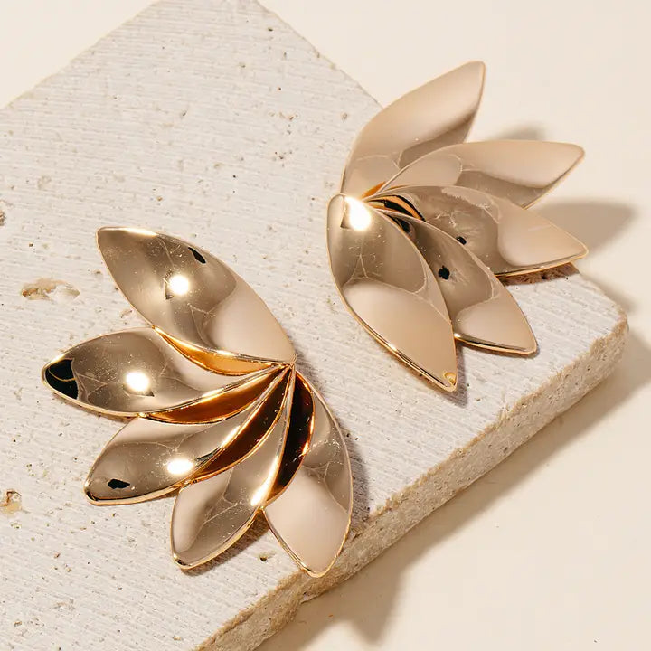 Addie Layered Petal Stud Earrings