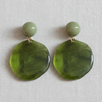 Yvonne Resin Circle Earrings