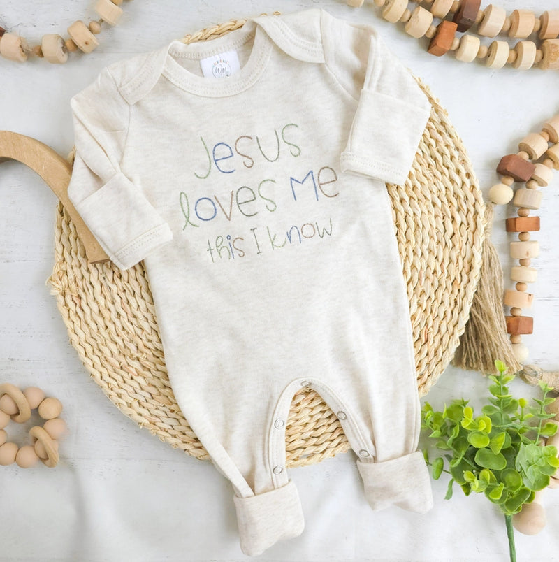 Jesus Loves Me Baby Romper