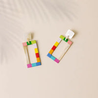 Nadine Colorblock Earrings | Sunshine Tienda