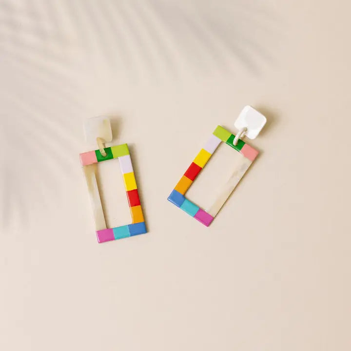 Nadine Colorblock Earrings | Sunshine Tienda