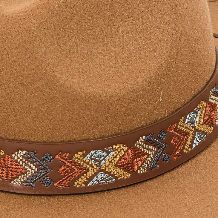 Colorful Band Boho Fedora