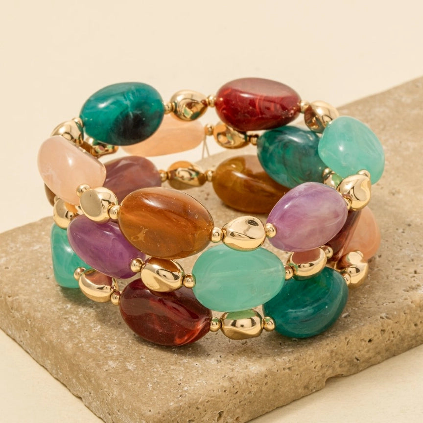Mina Beaded Bracelet Set