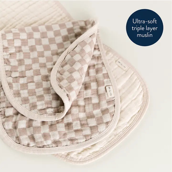 Itzy Checkered Burp Cloths