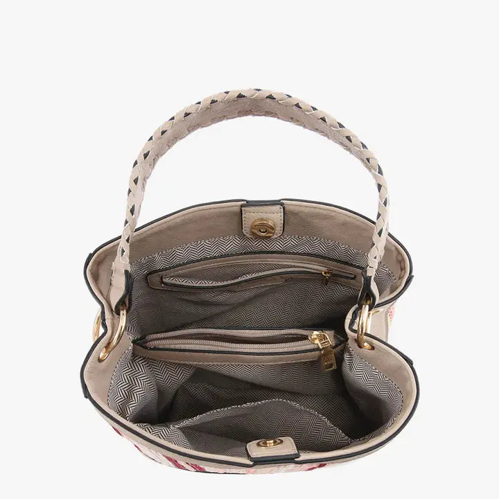 Maude Quilted Satchel Bag