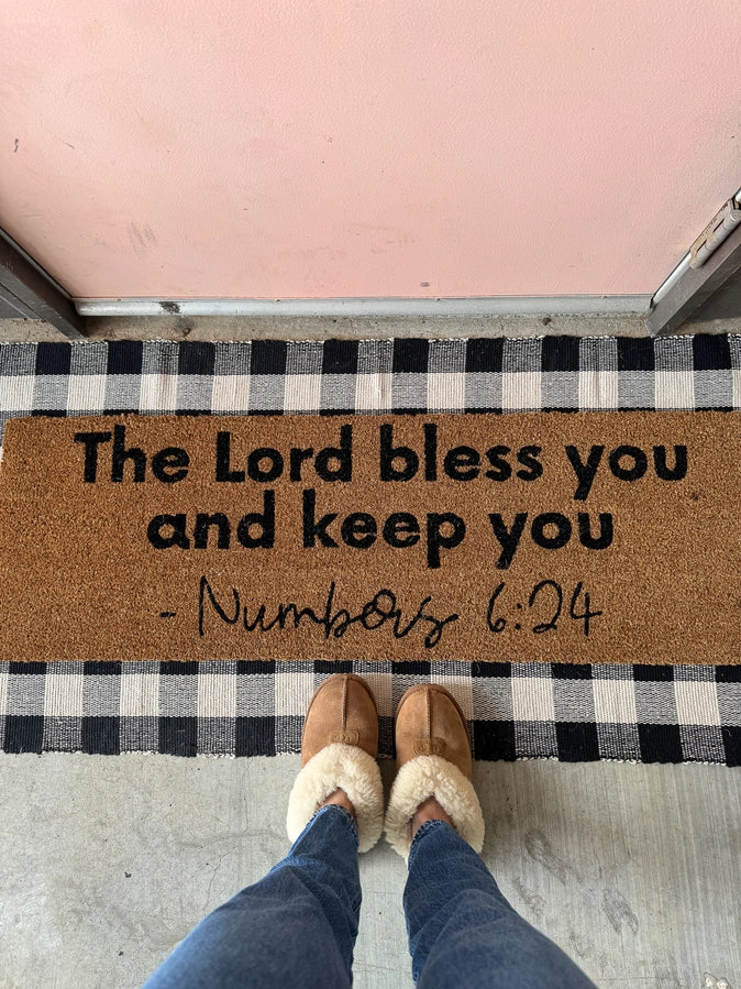 The Lord Bless You Doormat | Numbers 6:24