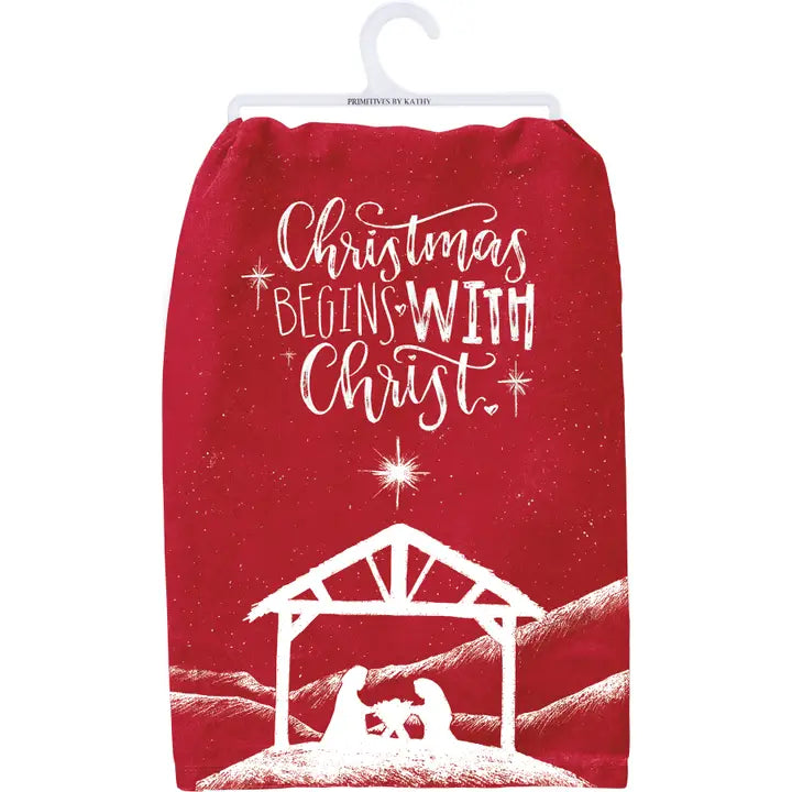 Christmas Begins With Christ | Towel