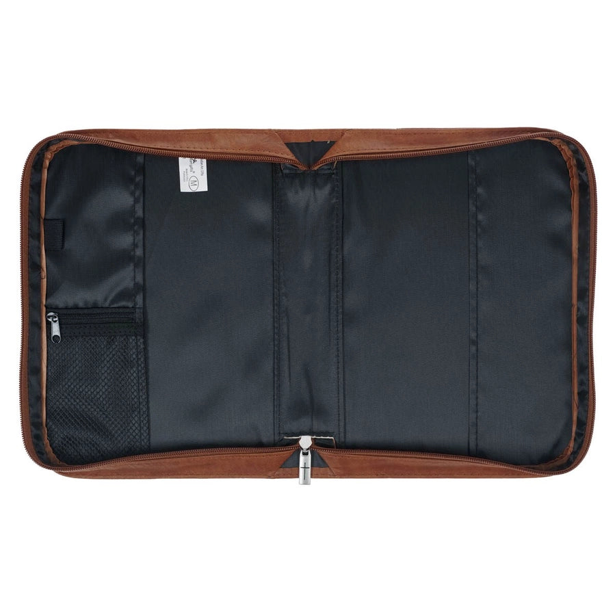 Honey Brown Leather Bible Cover