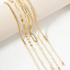 Gene 5-Piece Layered Stackable Chain Bracelet