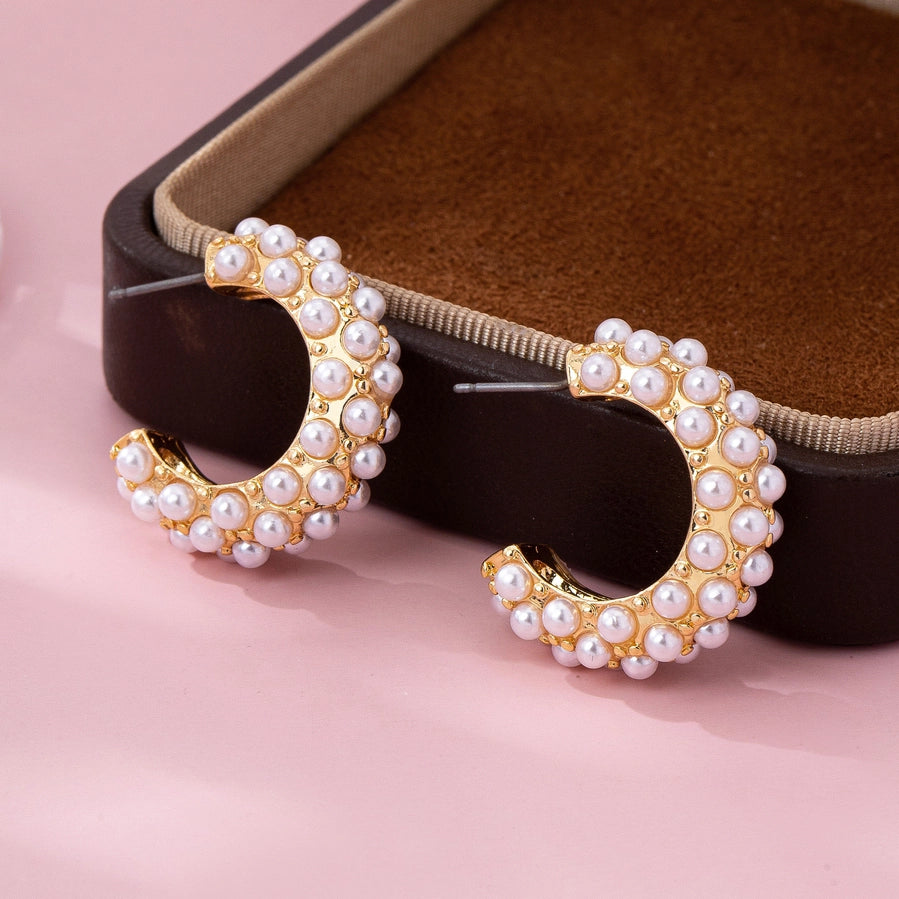 Kary Pearl Bead Earrings