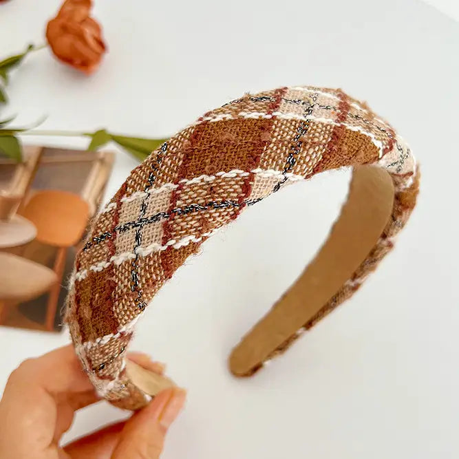 Lavon Fall Plaid Headband