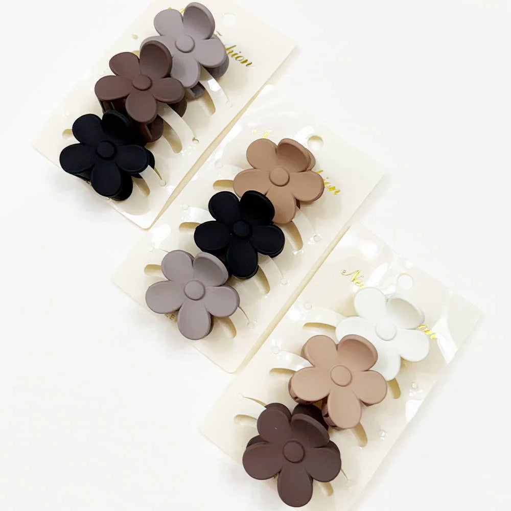Mini Flower Hair Claw Set