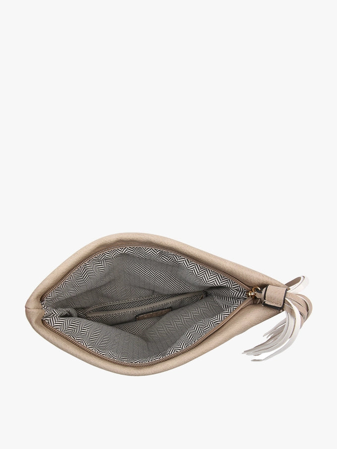 Navy Austin Flapover Crossbody Clutch