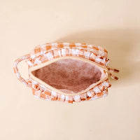 Mable Gingham Cosmetic Pouch