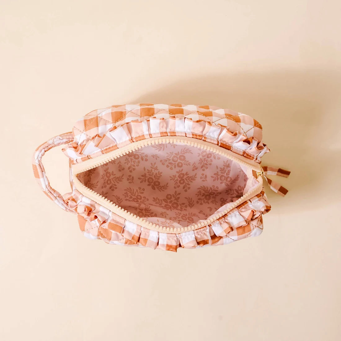 Mable Gingham Cosmetic Pouch