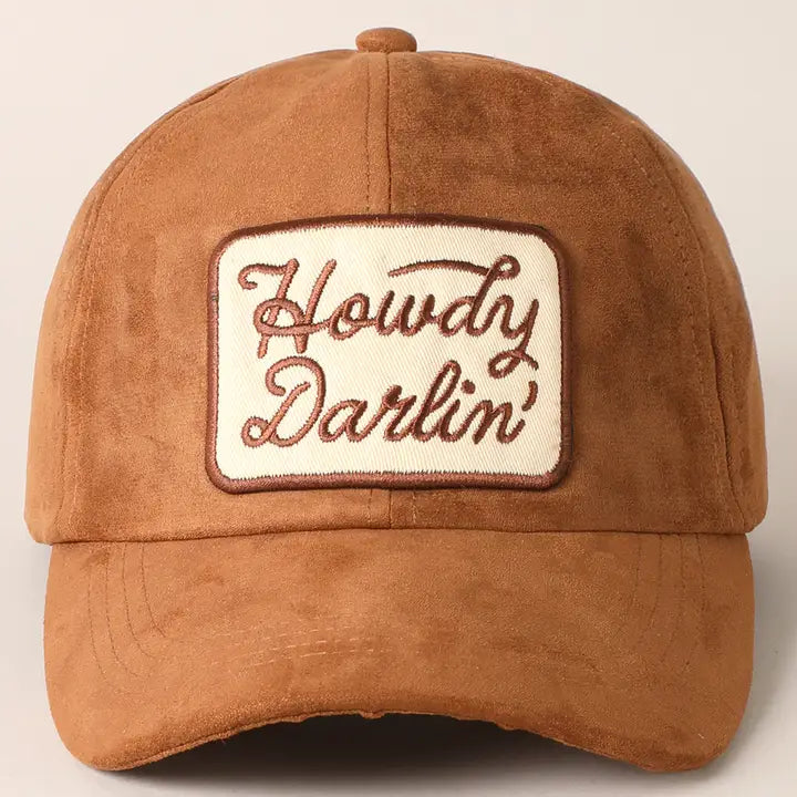 Howdy Darlin Suede Cap