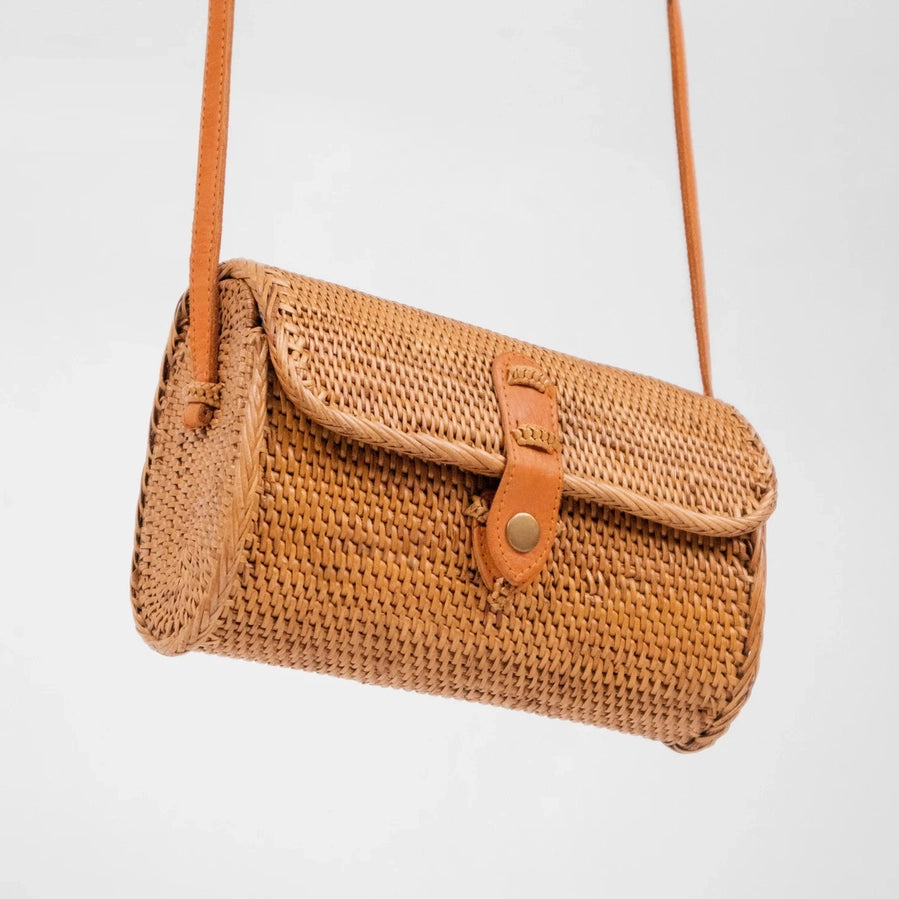 Azora Rattan Purse