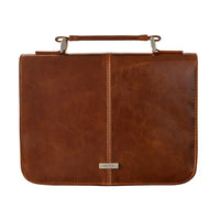 Honey Brown Leather Bible Cover
