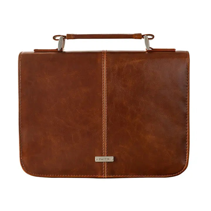 Honey Brown Leather Bible Cover