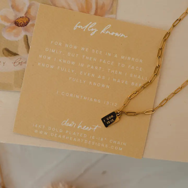 Dear Heart | Fully Known Mini Tag Necklace