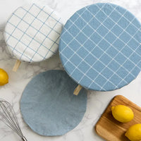 Dusty Blue Dish Cover Set