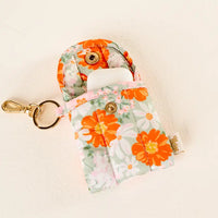 Sage Puffy Earbud Case Keychain