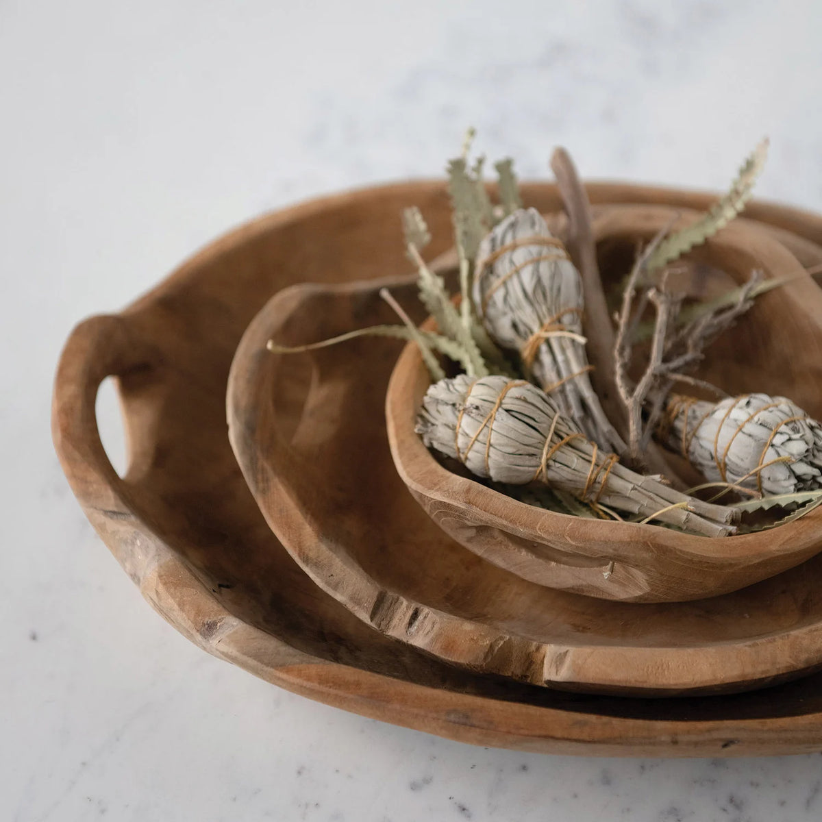 Teak Wood Bowls