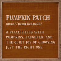 Pumpkin Patch Definition Frame
