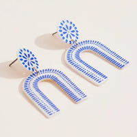 Mia Blue Shell Earrings