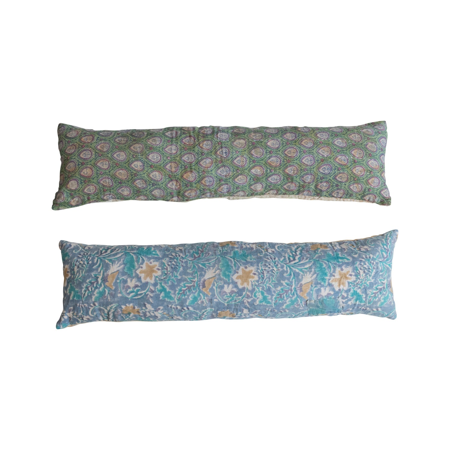 Vintage Kantha Lumbar Pillow