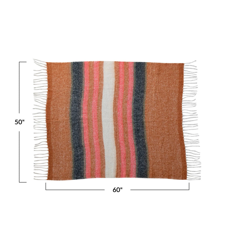 Layla Brushed Acrylic + Wool Throw Blanket