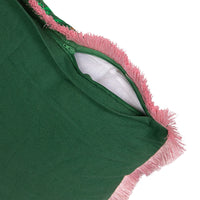 Floral Printed Velvet Pillow