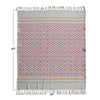 Cheree Stripes + Tassels Jacquard Throw