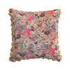 Kantha Stitch Velvet Pillow