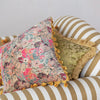 Kantha Stitch Velvet Pillow