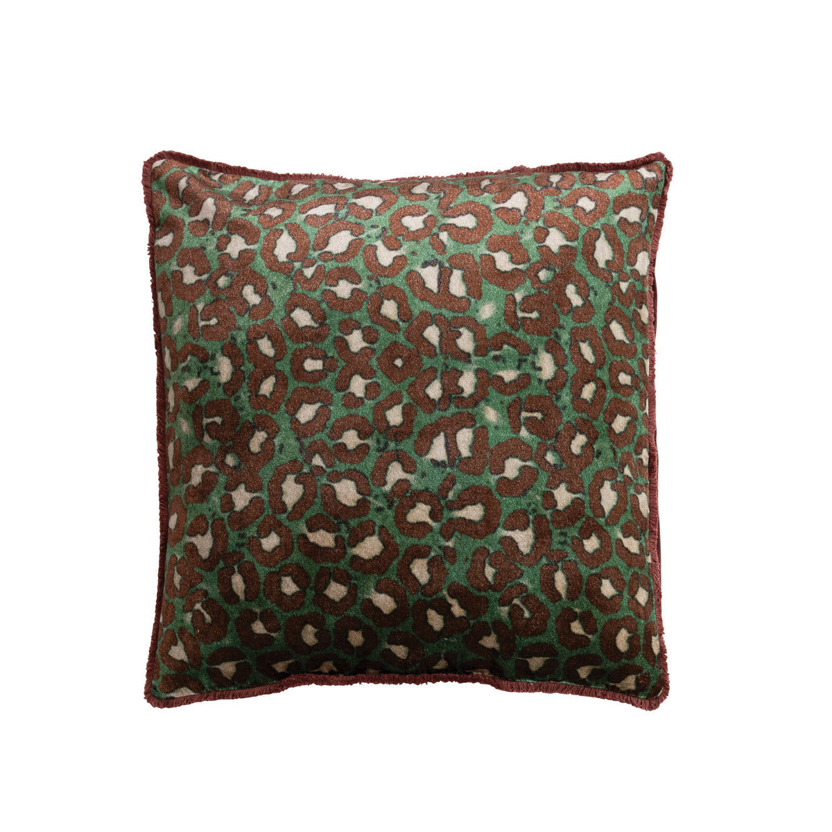 Leopard Eyelash Fringe Pillow – abeccagrace