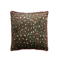 Leopard Eyelash Fringe Pillow